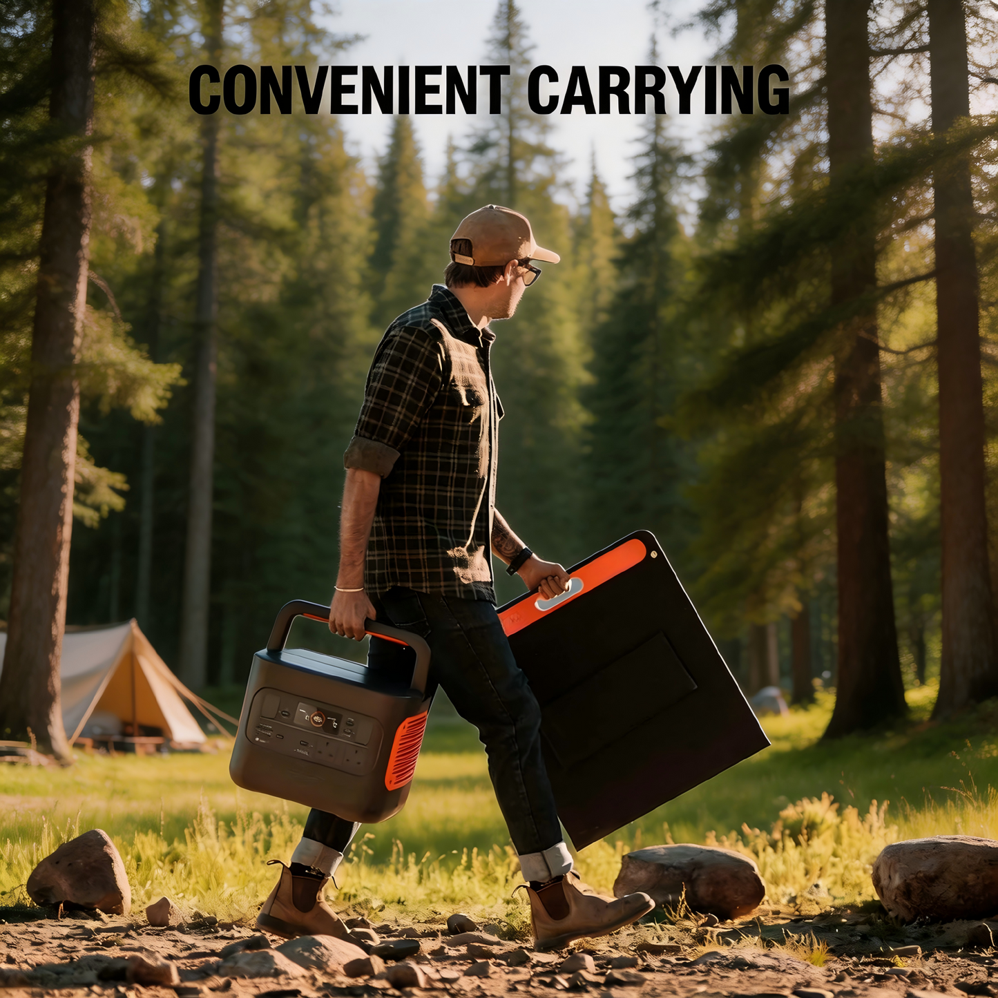 200W High-Efficiency Portable Solar Panel | Eliminate Off-Grid Power Anxiety